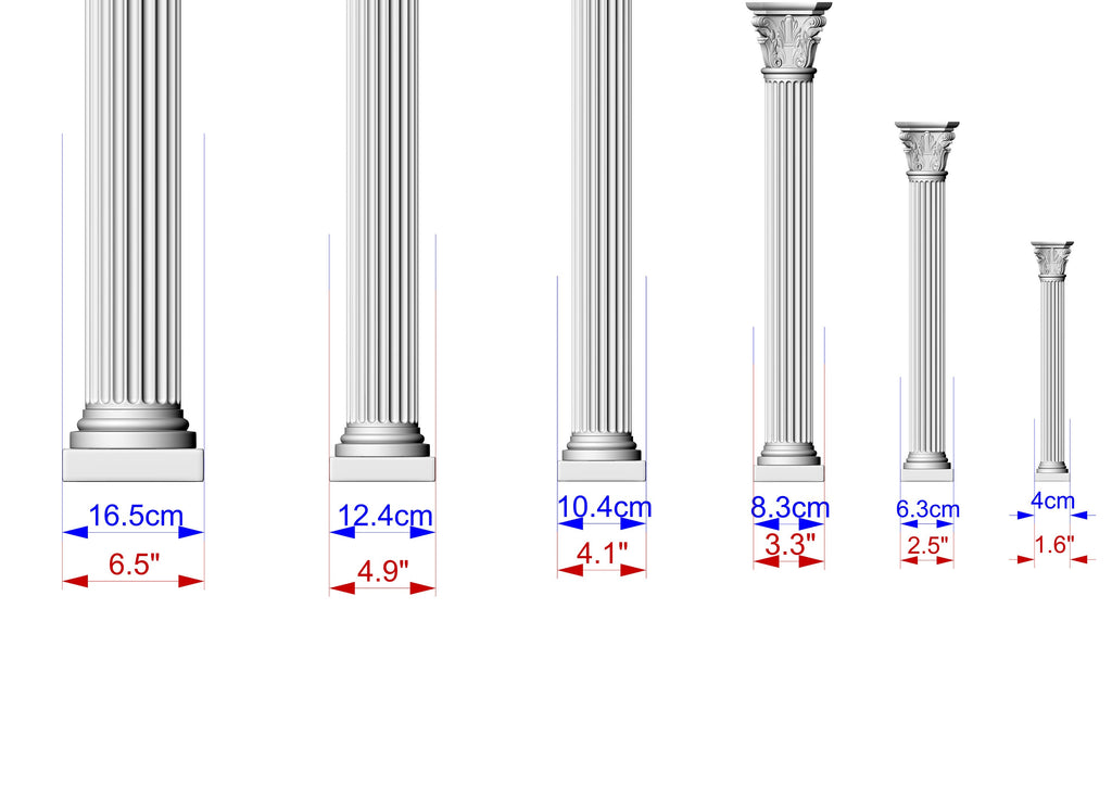 The Elegant Wooden Corinthian Column, Corinthian Wood Column for Architectural Beauty, 1pc, Unpainted
