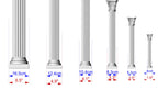 The Elegant Wooden Corinthian Column, Corinthian Wood Column for Architectural Beauty, 1pc, Unpainted