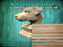 Load image into Gallery viewer, Jack Russell Terrier bust made of wood, Unpainted, Jack Russell Terrier Wooden Finial for Staircase Newel Post, Jack Russel finial bed post
