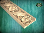 Versatile Wooden Moulding: Classic Baguette Design,  40" Ornate molding panel, Carved wooden Baguette, wood trim for interiors