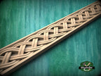 Elegant Celtic Double Weave Wood Moulding – Timeless  Inspiration and Style,  40" Intricate Celtic Knot, 1 pc, Unpainted, Baguette