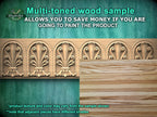 Eco-Friendly Classic  Wood Moulding – Elegant Interior Design,  40" Carved Wood Moulding, 1 pc, Unpainted, Baguette