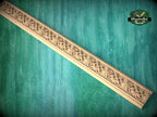 Elegant Wood Moulding with Celtic Interlace – Artisan Crafted Detail, 40" , 1 pc, Unpainted, Carved Home Decor, Furniture Baguette