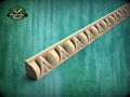 Egg & Dart Elegant Carved Wood Moulding - Vintage-Inspired Carved Baguette for Luxurious Interiors,  40" classical wood cabinet moulding