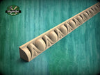 Egg & Dart Elegant Carved Wood Moulding - Vintage-Inspired Carved Baguette for Luxurious Interiors,  40" classical wood cabinet moulding