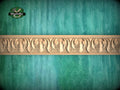 Classic leaf-flame patterned Wood Moulding - Timeless Baroque Style Trim,  40" Symmetrical Design Moulding, 1 pc, Unpainted, Carved Baguette