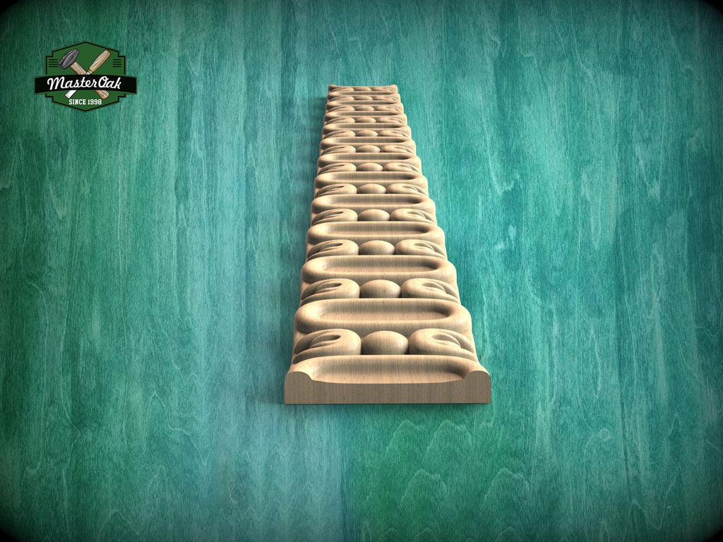 Triple Knot Ovale Molding - Classic Meets Modern Wood Decor, 40", 1 pc, Unpainted, Unique Architectural Detail, Carved Baguette