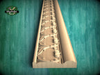 Symphonic Leaf Garland Moulding - Baroque Inspired Decor , 40" Classic & Modern Decor, 1 pc, Unpainted, Wood Carved Baguette
