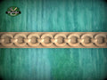 Continuous Ring Chain Moulding - Modern and Traditional Decor , 40" Classic & Modern Decor, 1 pc, Unpainted, Wood Carved Baguette