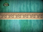 Elegant Wood Moulding with Celtic Interlace – Artisan Crafted Detail, 40" , 1 pc, Unpainted, Carved Home Decor, Furniture Baguette