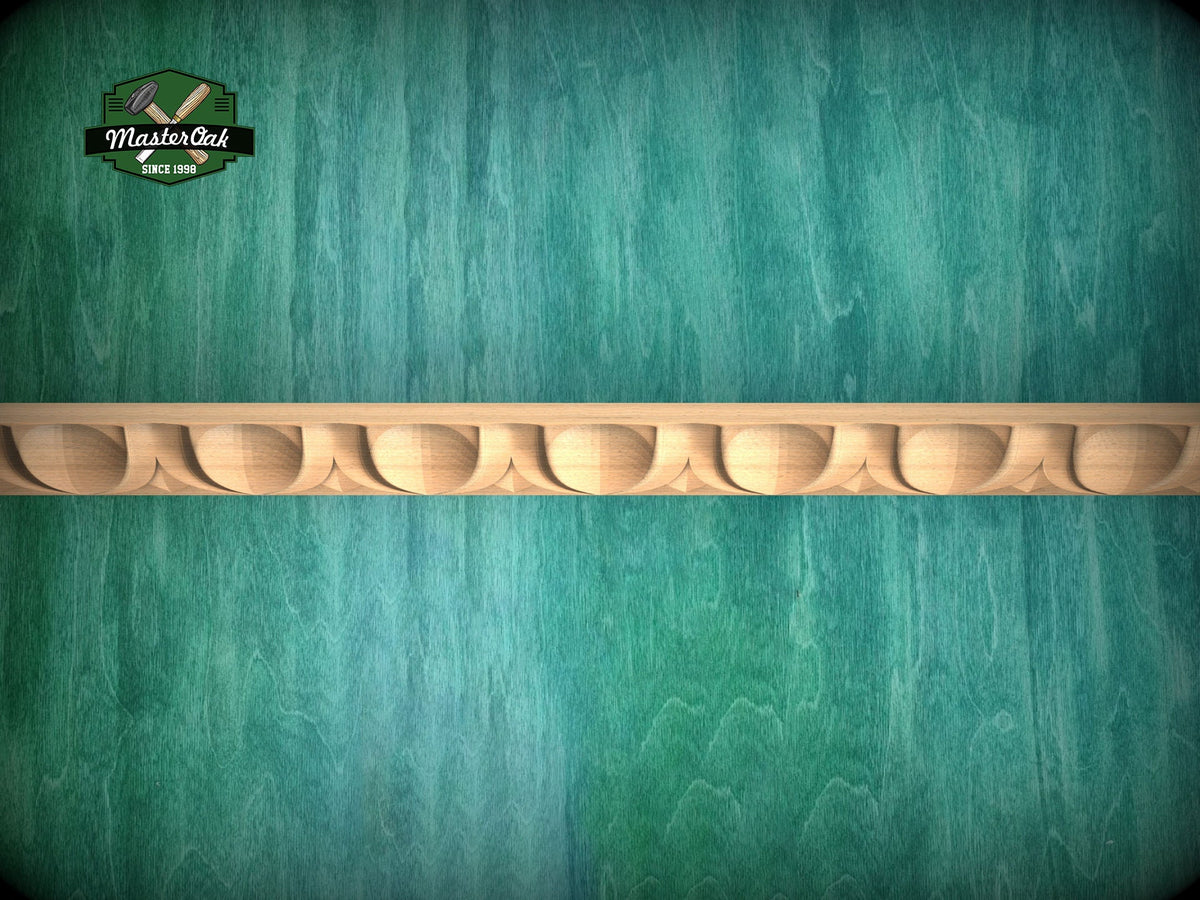 Egg & Dart Elegant Carved Wood Moulding - Vintage-Inspired Carved Baguette for Luxurious Interiors,  40" classical wood cabinet moulding