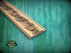 Regal Acanthus Scroll Molding - Architectural Grandeur,  40" Decorative wooden moulding for cornices and friezes, 1 pc, Unpainted, Baguette