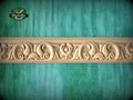 Opulent Scrolls and Waves - Baroque Style Carved Wood Molding, 40" Elegant Wood Detail, 1 pc, Unpainted, Carved Baguette