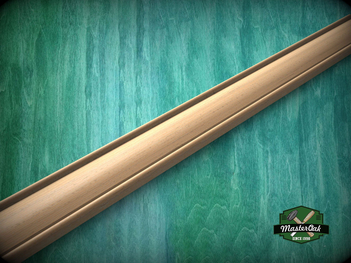 Unique Rounded Carved Molding - Versatile Architectural Trim, 40" wooden moulding for cornices , 1 pc, Unpainted, Baguette
