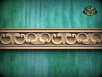 Acanthus Scroll Elegance Molding - Regal Acanthus Cascade, 40", 1 pc, Unpainted, Unique Architectural Detail, Carved Baguette