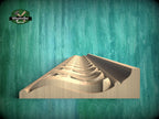 Refined Swirl Pattern Moulding - Artisanal Craftsmanship, 40" Timeless Scrollwork Detail, 1 pc, Unpainted, Carved Baguette