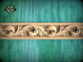 Flowing Line of Acanthus Foliage – Renaissance Acanthus Leaf Moulding, 40", 1 pc, Unpainted,  Wooden Baguette, Furniture Moulding