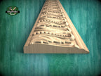 Beaded Acanthus Leaf Wood Molding - Rich Textured Detail, 40" , 1 pc, Unpainted, Dynamic Foliate Wood Baguette
