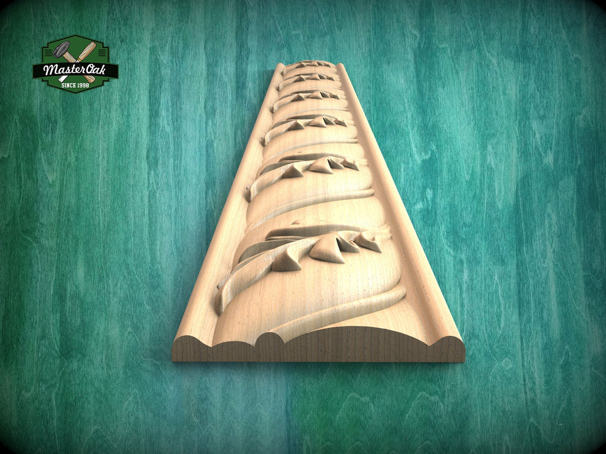 Olive Leaf Wood Molding - Symbol of Peace and Triumph, 40" , 1 pc, Unpainted, Dynamic Foliate Wood Baguette