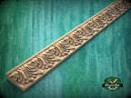 Opulent Foliage Rhythm Molding - Sophisticated Wood Detail, 40" Elegant Wood Detail, 1 pc, Unpainted, Carved Baguette
