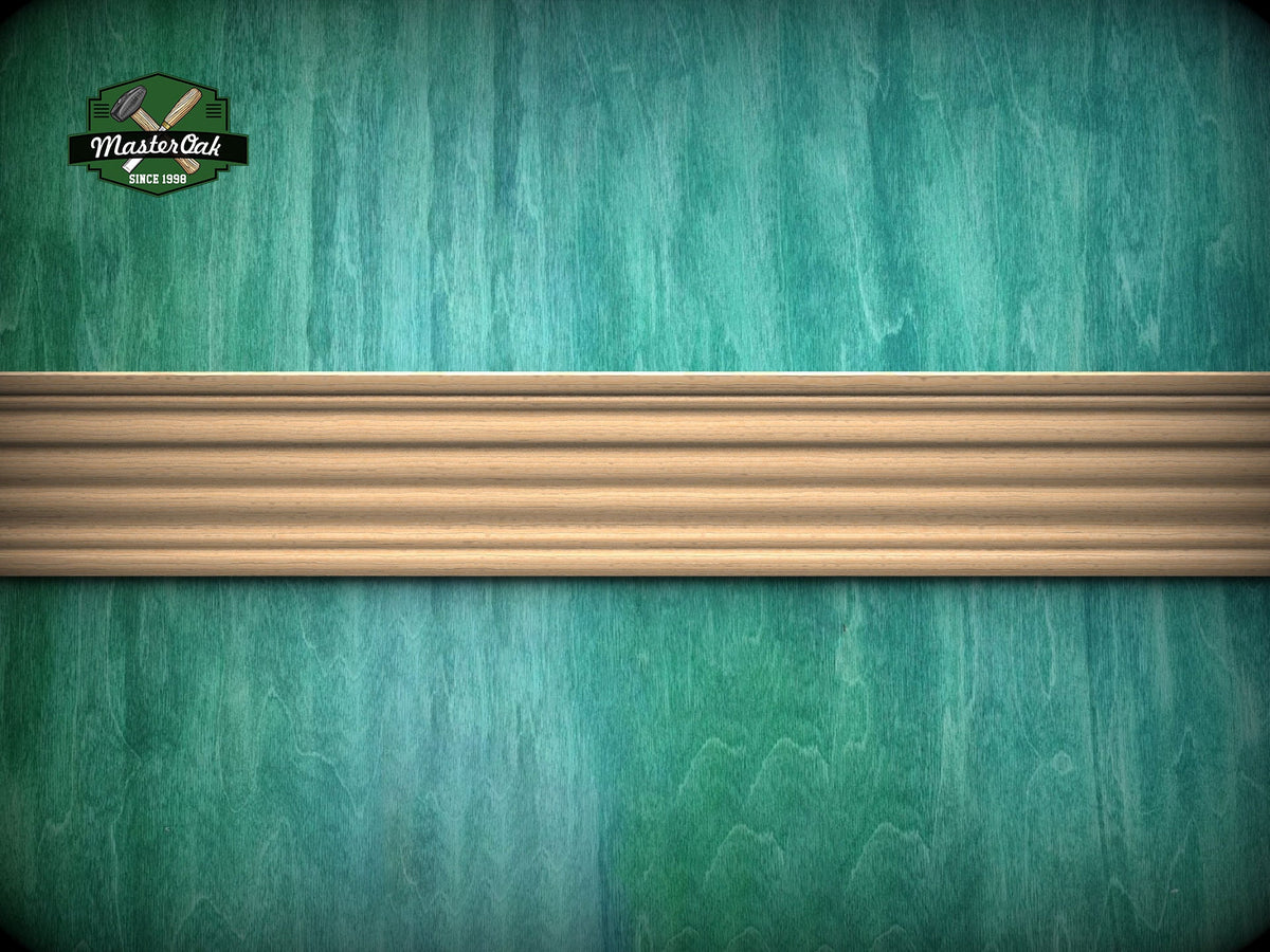 Elegant Wavy Natural Wood Base Moulding - Versatile Trim for Home Decor, 40" wooden moulding for cornices , 1 pc, Unpainted, Baguette