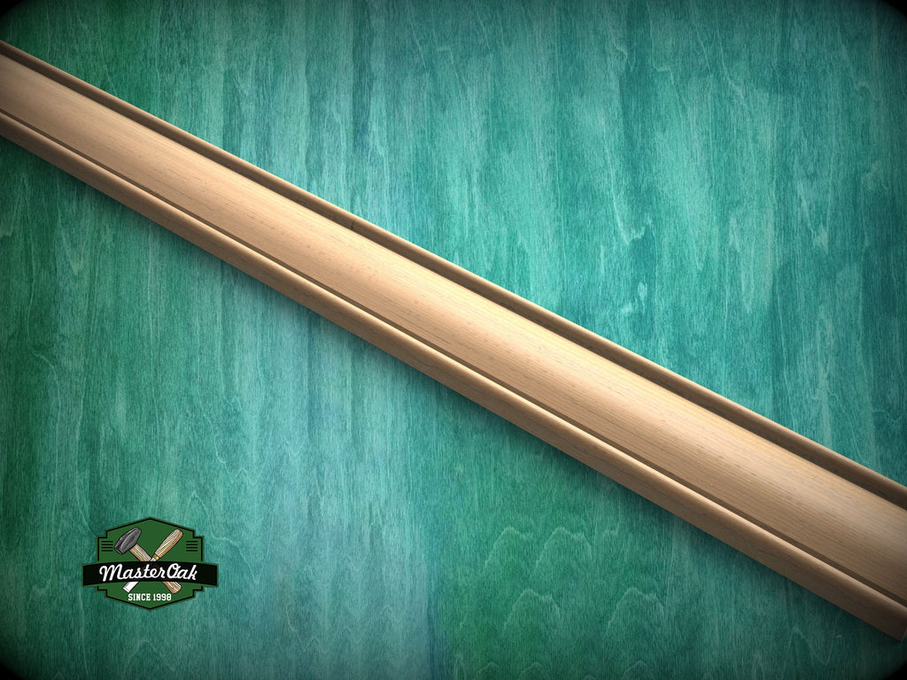 Unique Rounded Carved Molding - Versatile Architectural Trim, 40" wooden moulding for cornices , 1 pc, Unpainted, Baguette