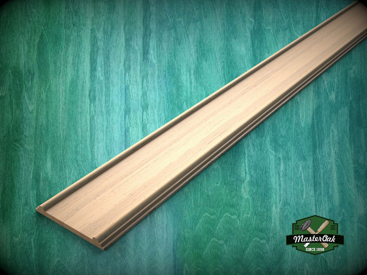 Modern Rounded Edge Wood Base Molding - Minimalist Home Decor,  40" Wood Base Moulding with Rounded Top, Carved wooden Baguette