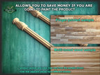 Half Column pilasters for Fireplace, Set 2pc, Pair of Carved Wood Trim Post Pillars