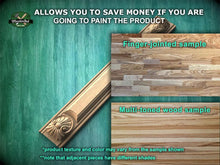 Load image into Gallery viewer, Carved pilaster od wood, Antique style decorative wooden pilaster, column classic flute ionic, Carved Wood Trim Post Pillars
