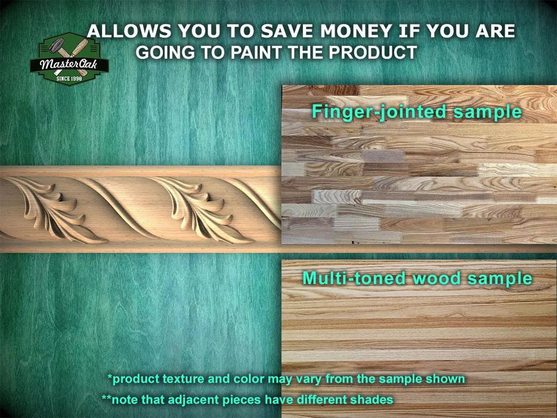 Olive Leaf Wood Molding - Symbol of Peace and Triumph, 40" , 1 pc, Unpainted, Dynamic Foliate Wood Baguette