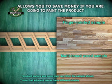 Load image into Gallery viewer, Modern Wooden Molding - Geometric Minimalism for Interiors, 40&quot; Natural Wood Molding with Geometric Shapes, 1 pc, Unpainted, Carved Baguette
