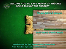 Load image into Gallery viewer, Pair of Carved Rosettes Unpainted, Set of 2 pcs Home Wall Embellishments, wood onlays, wood wall art decor
