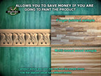 Refined Swirl Pattern Moulding - Artisanal Craftsmanship, 40" Timeless Scrollwork Detail, 1 pc, Unpainted, Carved Baguette