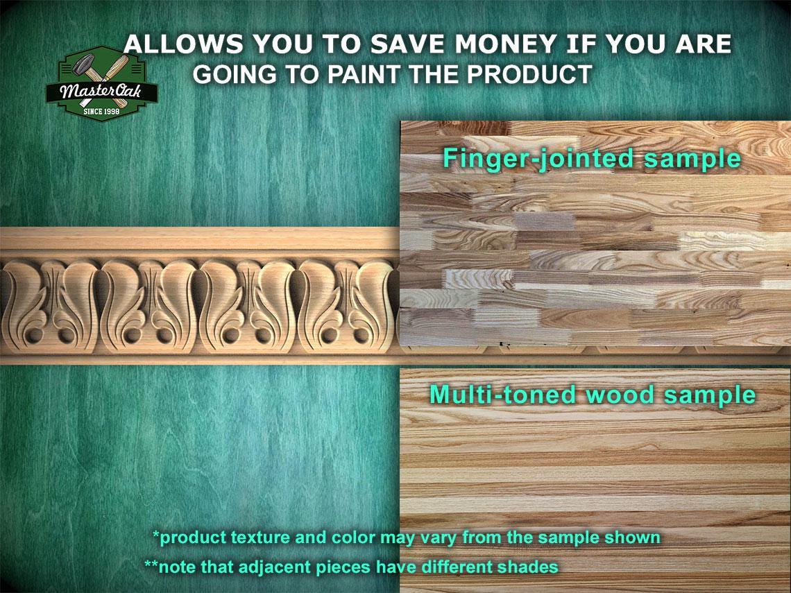 Refined Swirl Pattern Moulding - Artisanal Craftsmanship, 40" Timeless Scrollwork Detail, 1 pc, Unpainted, Carved Baguette