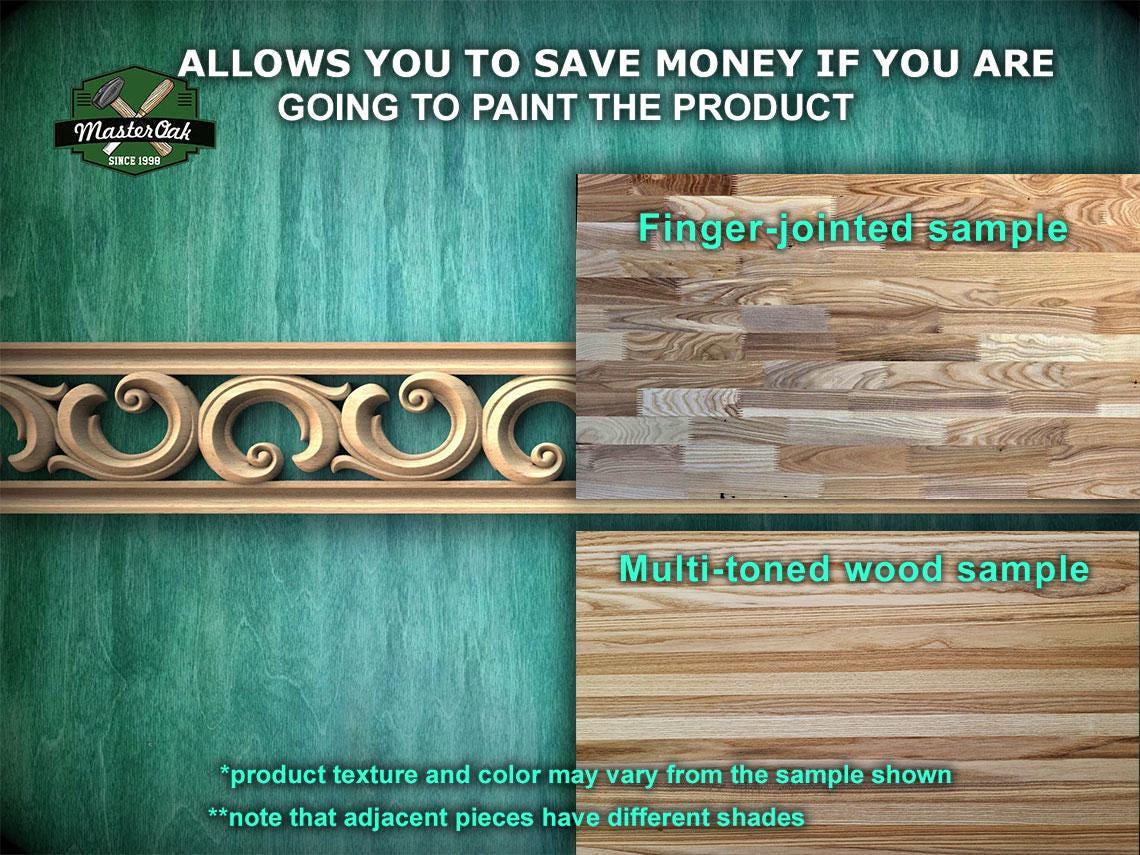 Eternal Scroll Carved Wood Molding - Sophisticated Decor Accent, 40", 1 pc, Unpainted, Unique Architectural Detail, Carved Baguette