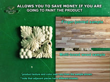 Load image into Gallery viewer, Grape Rosettes of wood, Unpainted, Set of 2pcs, Home Wall Embellishments, wood onlays, wood wall art decor
