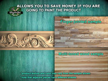 Load image into Gallery viewer, Baroque Scrollwork Wood Molding – Ornate Swirl Wood Trim,  40&quot; , 1 pc, Unpainted, Rectangular Wooden Baguette, Furniture Moulding

