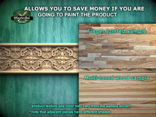 Load image into Gallery viewer, Interconnected Loops and Flowers Carved Moulding – Timeless Elegance,  40&quot;  Intricate Weaving Pattern, 1 pc, Unpainted, Baguette
