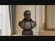 Load and play video in Gallery viewer, Napoleon Bonaparte Bust, Hand-Finished Wood Sculpture | Military History Decor
