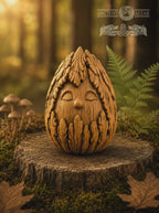 Bark Spirit Oak Figurine, 2.76-Inch Woodland Guardian, Hand-Finished Forest Decor