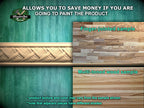Complex Weave Pattern Wood Moulding – Textural Elegance,  40"  Intricate Weaving Detail, 1 pc, Unpainted, Baguette