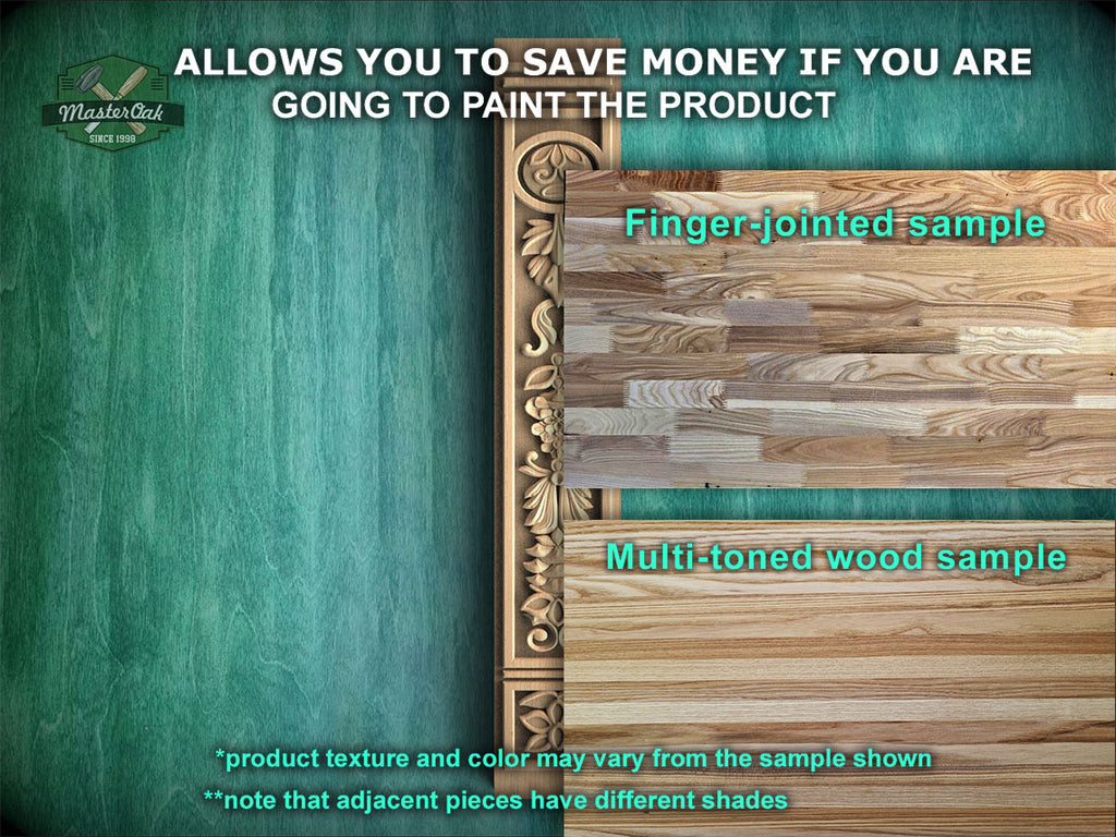 Elegance Etched in Grain: An Ornate Wooden Pilaster Carving, 1 pc, Unfinished, Carved Wood Trim Post Pillars