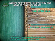 Load image into Gallery viewer, Elegance Etched in Grain: An Ornate Wooden Pilaster Carving, 1 pc, Unfinished, Carved Wood Trim Post Pillars
