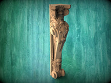 Load image into Gallery viewer, Custom order. Carved decor: onlays, corners and corbels. Multi-toned wood
