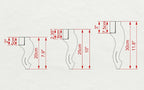 Classic  Cabriole Legs, Set 2pc, classic style legs, baroque legs, wooden legs, queen anne style
