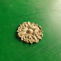 Carved Flower Unpainted, 1 piece, Home Wall Embellishments, wood onlays, wood wall art decor