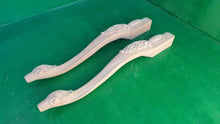 Load image into Gallery viewer, Beautiful Carved Cabriole Legs, Set 2pc, for the table, classic style legs, baroque legs
