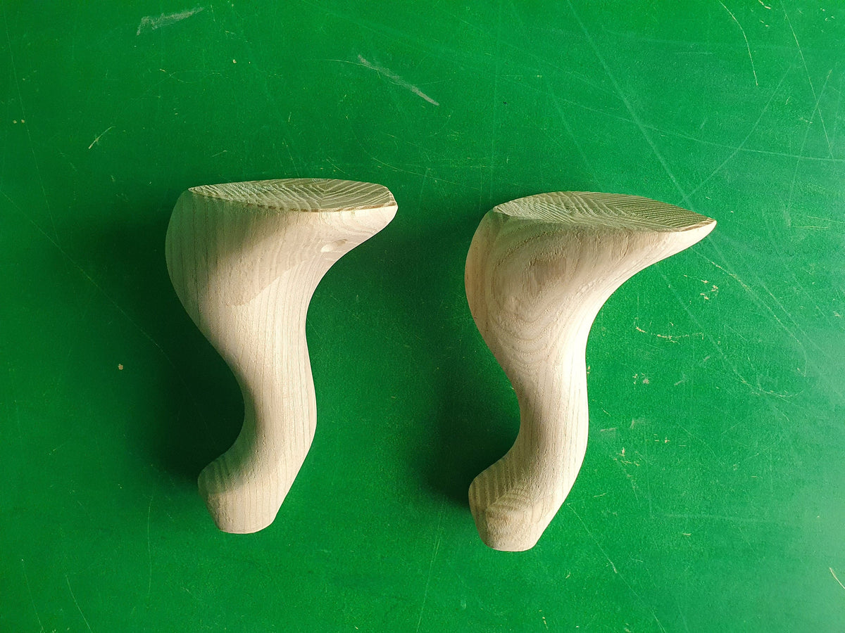 Small Furniture  Legs, Set 2pc, for the table, classic style legs, baroque legs, wooden legs