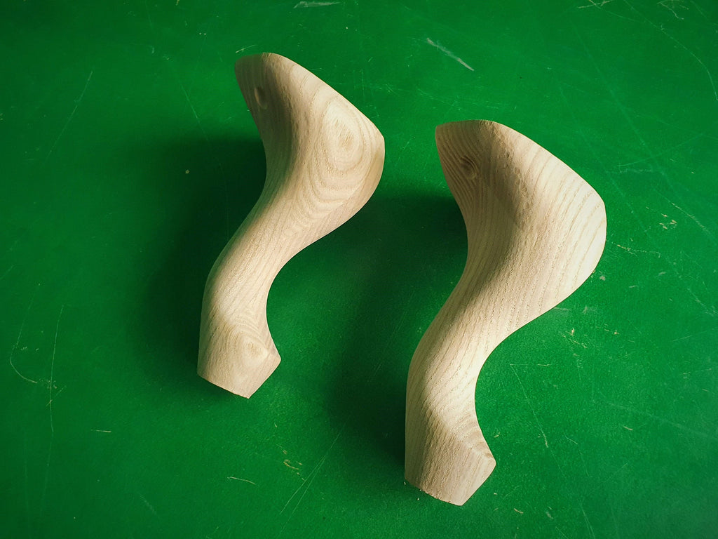 Small Furniture  Legs, Set 2pc, for the table, classic style legs, baroque legs, wooden legs