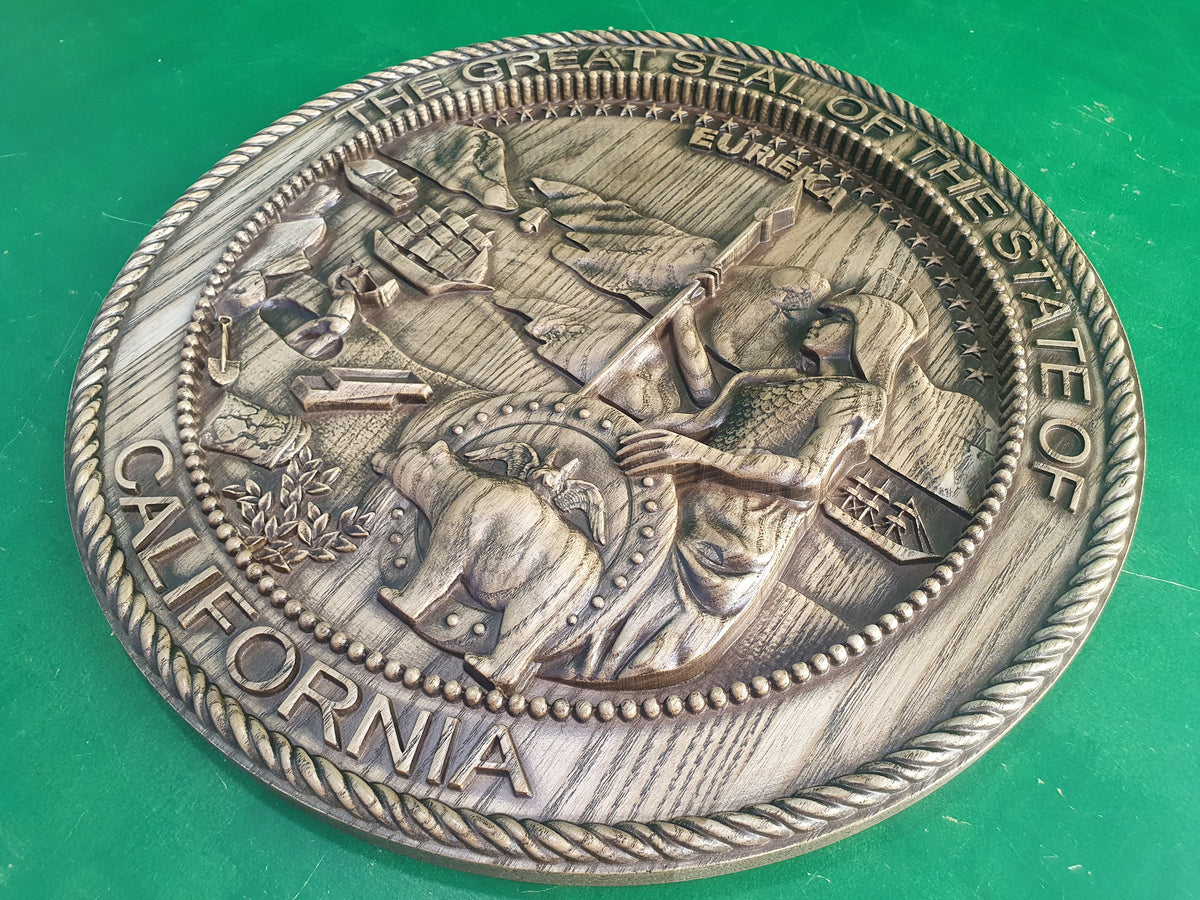 California State Seal, Coat of Arms of California, wall hanging, wall decor